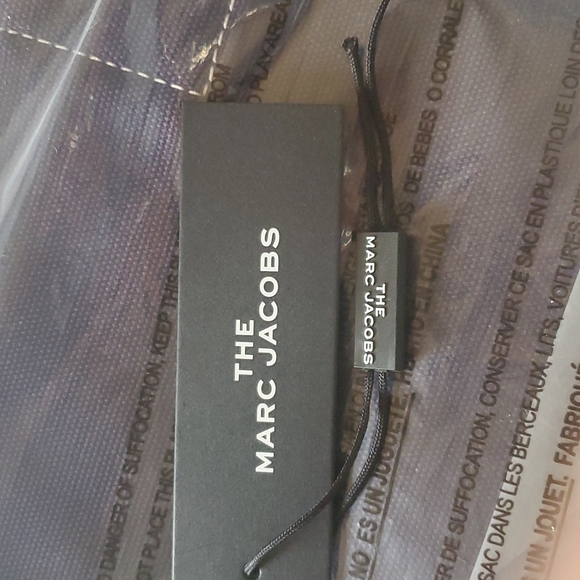 Marc jacobs hp 2025 navy blue  cotton  logo tote bagged  warranty taile large - Picture 10 of 11